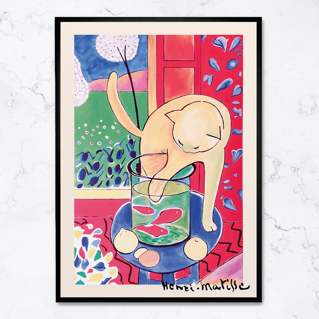 Matisse Cat With Red Fish