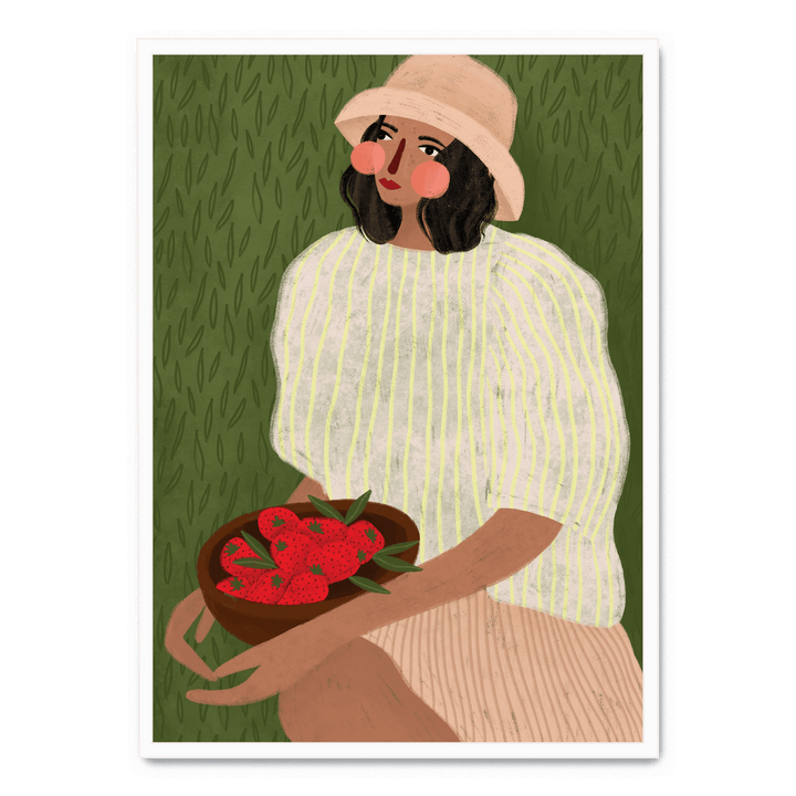 Woman With Strawberries