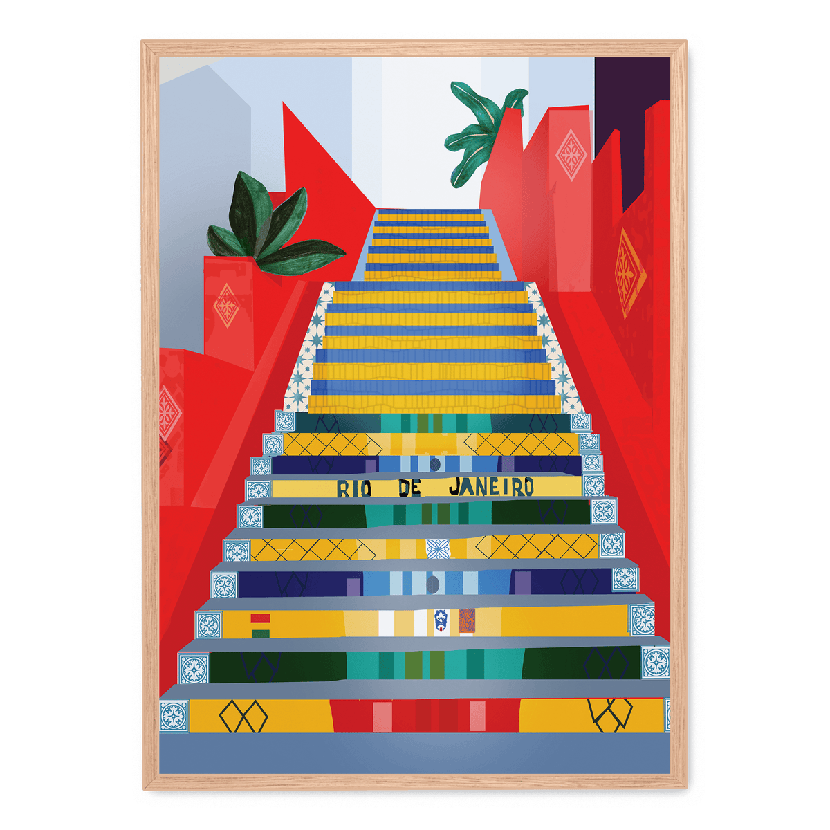 Poster ARTTOR 40x50cm Plage Rio De Janeiro - Déco Murale Voyage