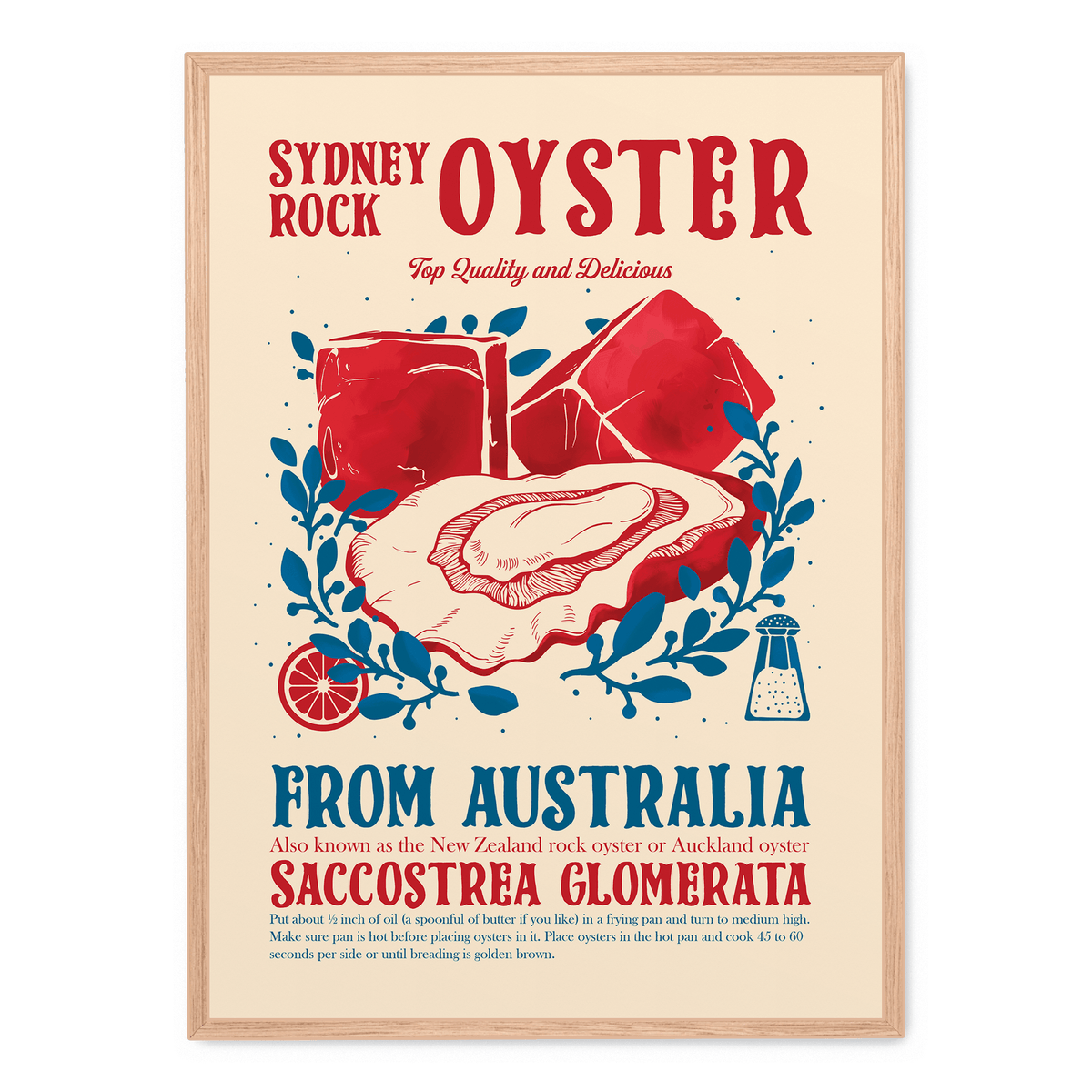 Sydney Rock Oyster poster Postera.art