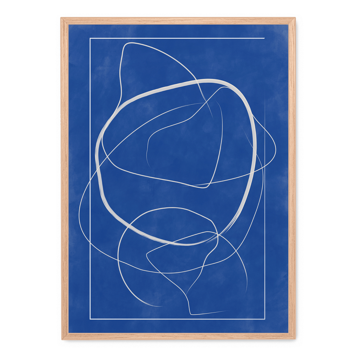 Blue Line Art Poster Postera art blue-line-art-poster-postera-art
