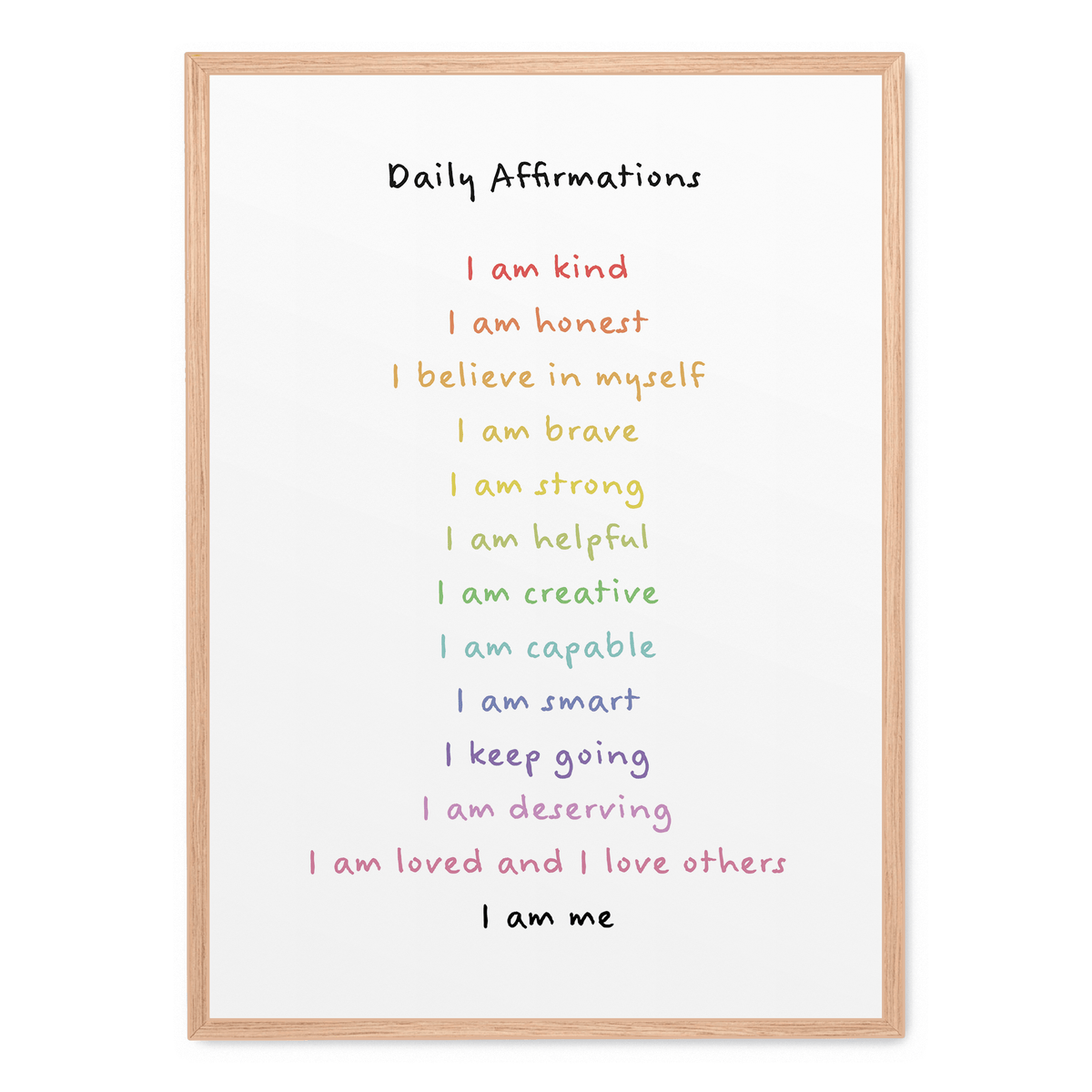 Daily Affirmations Poster Posteraart