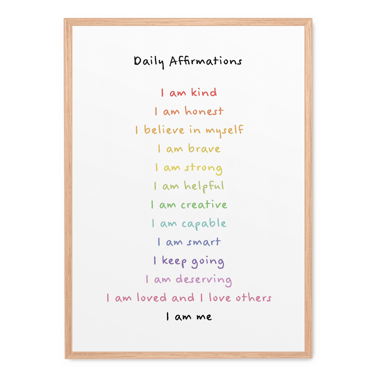 Daily Affirmations poster Postera.art