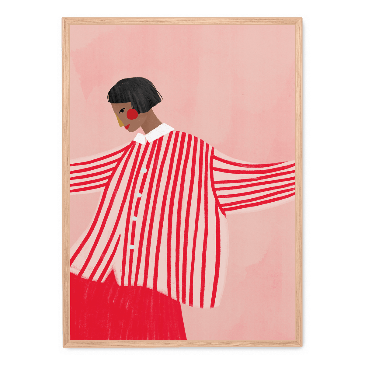 woman-with-red-stripes-poster-postera-art