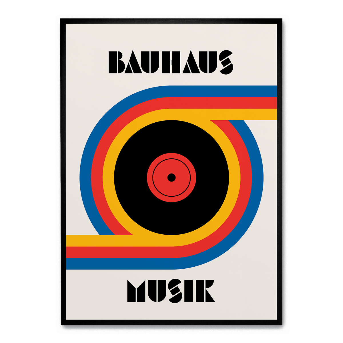 アート・デザイン・音楽 Das A und O des Bauhauses Bauhaus Musik Vinyl poster | Postera.art