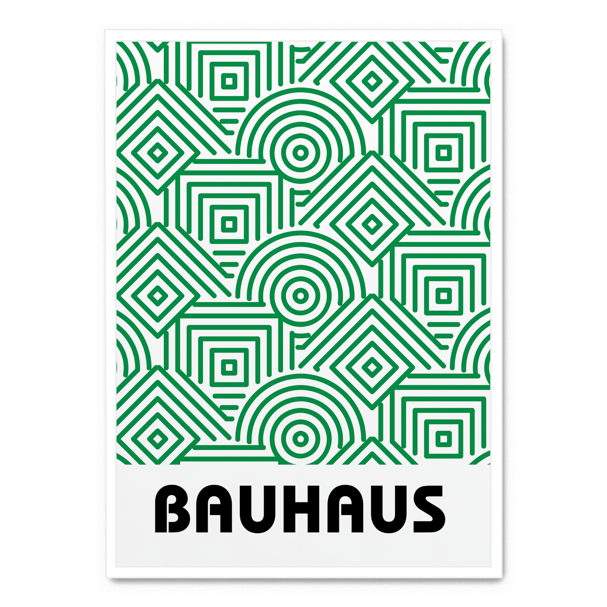 Bauhaus Green Pattern Poster Postera art bauhaus-green-pattern-poster-postera-art