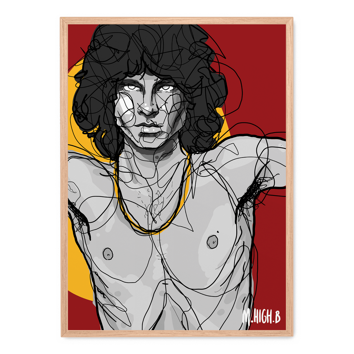 Jim Morrison X M High B Poster Postera Art