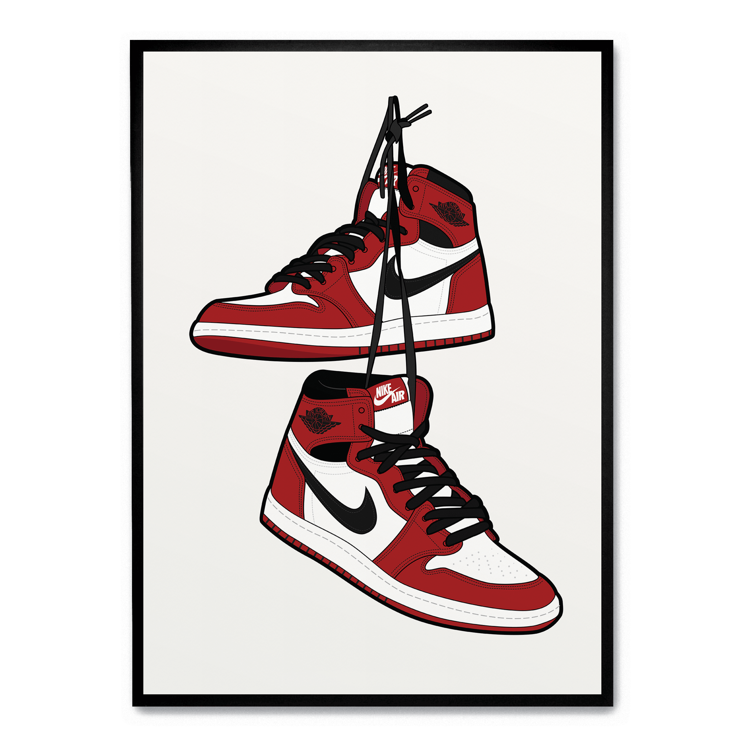 nike air jordan 1 painting