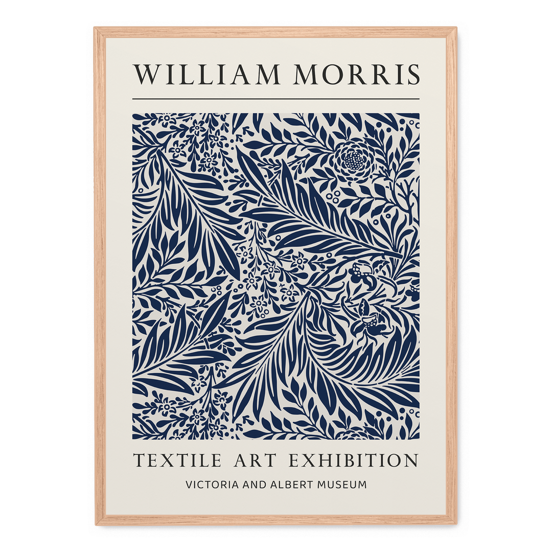 Blue Leaves Ornament Pattern