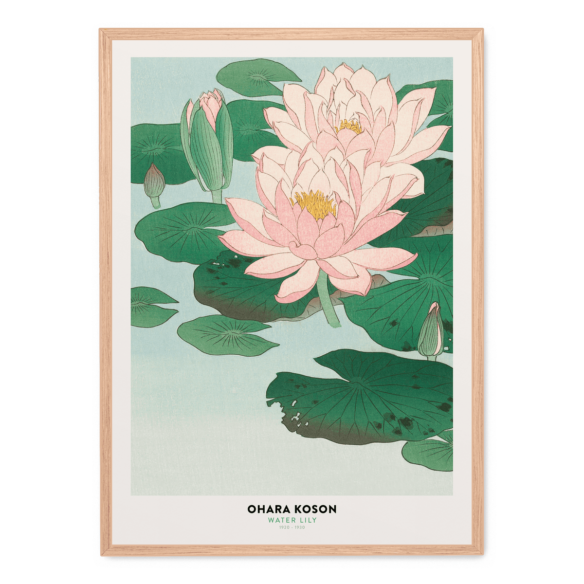 Stampa Artistica Ohara Koson Ninfee - Quadro Incorniciato 12x16 Pollici - Foto 4