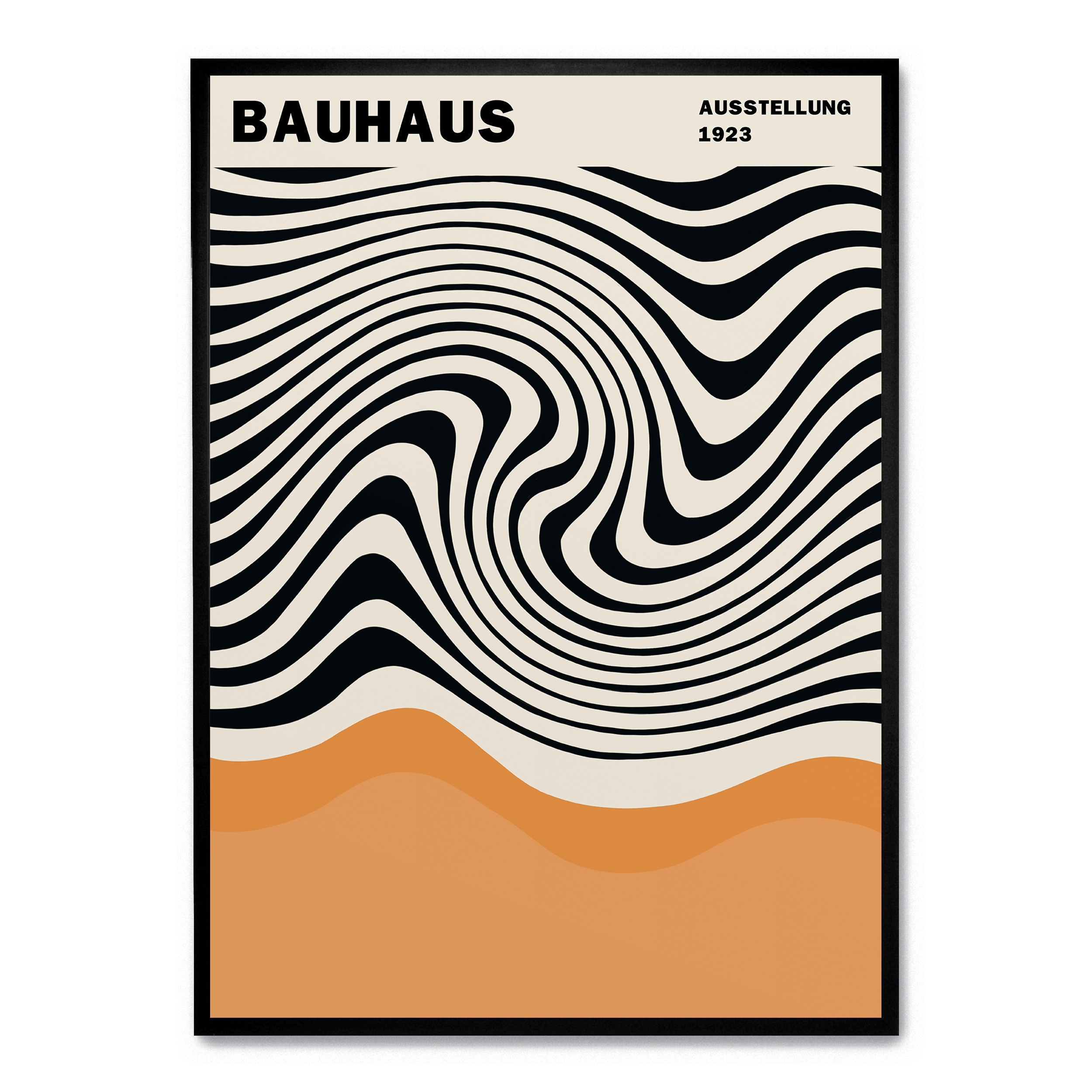 Bauhaus Zebra Orange – POSTERA
