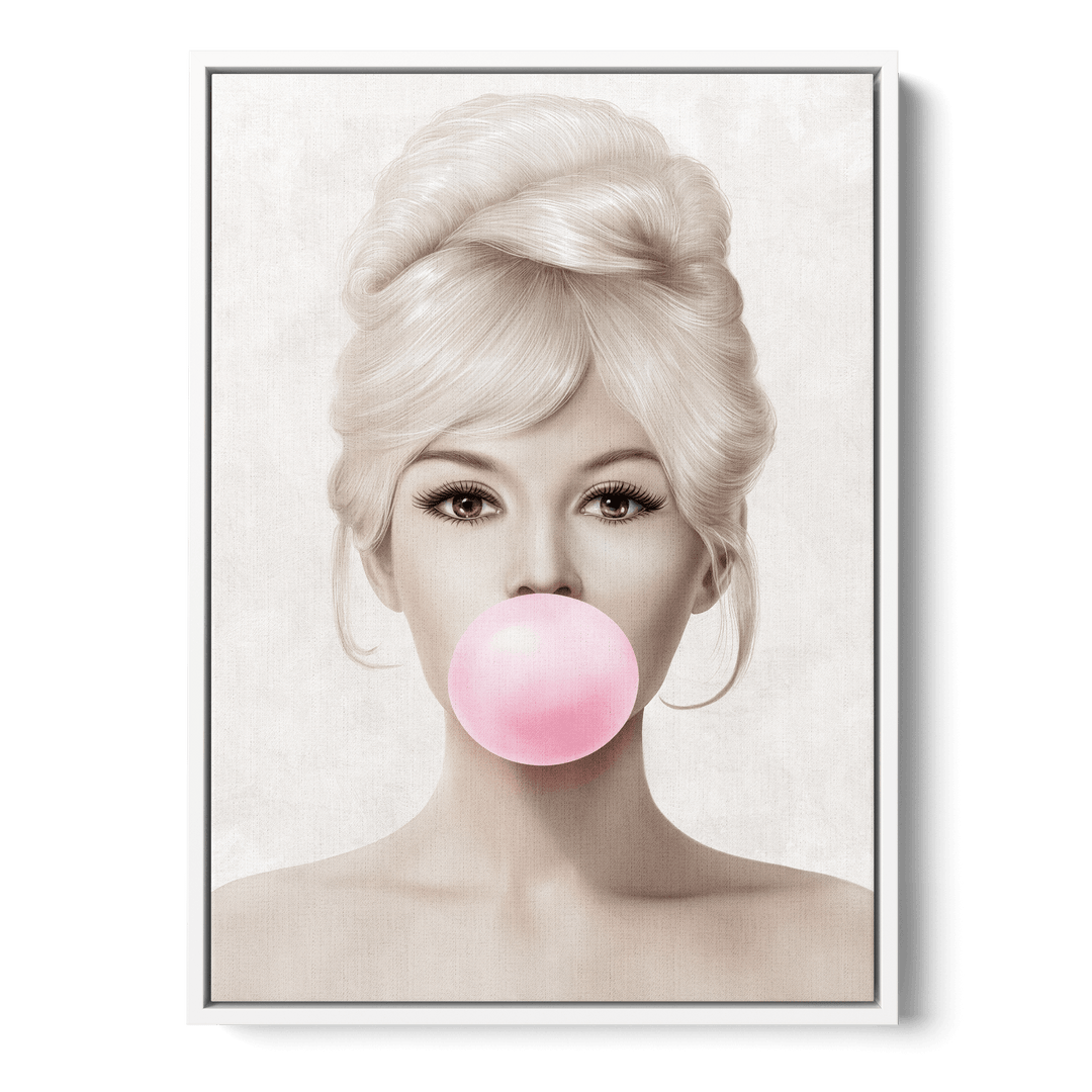 Brigitte Bardot Bubblegum Canvas