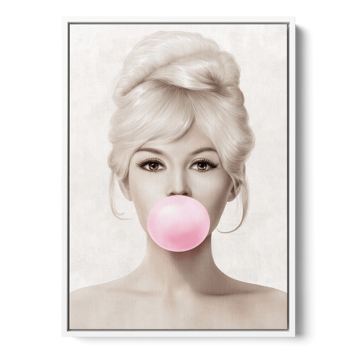 Brigitte Bardot Bubblegum Canvas
