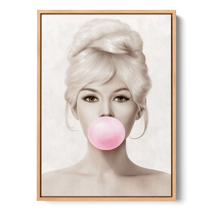 Brigitte Bardot Bubblegum Canvas