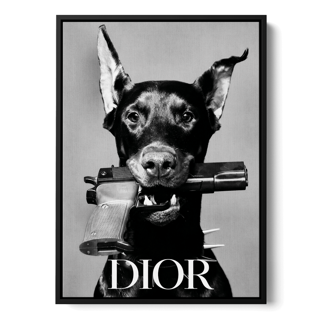 Dior Dog Canvas