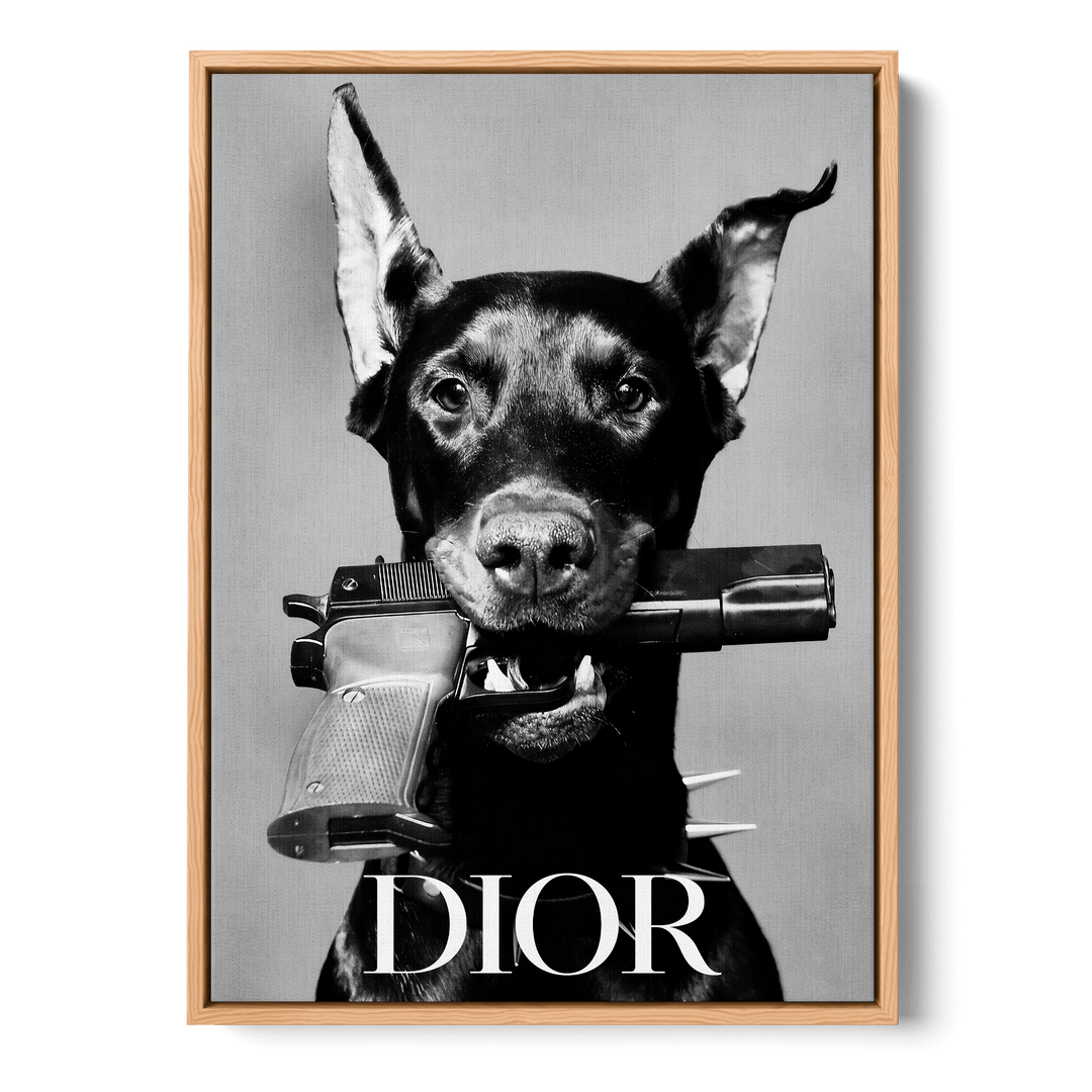 Dior Dog Canvas