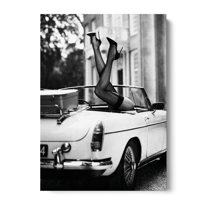 High Heels In Car Canvas