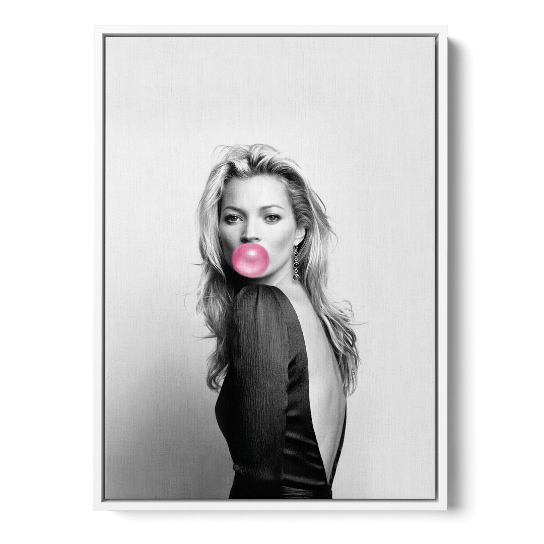 Kate Moss Bubblegum Canvas