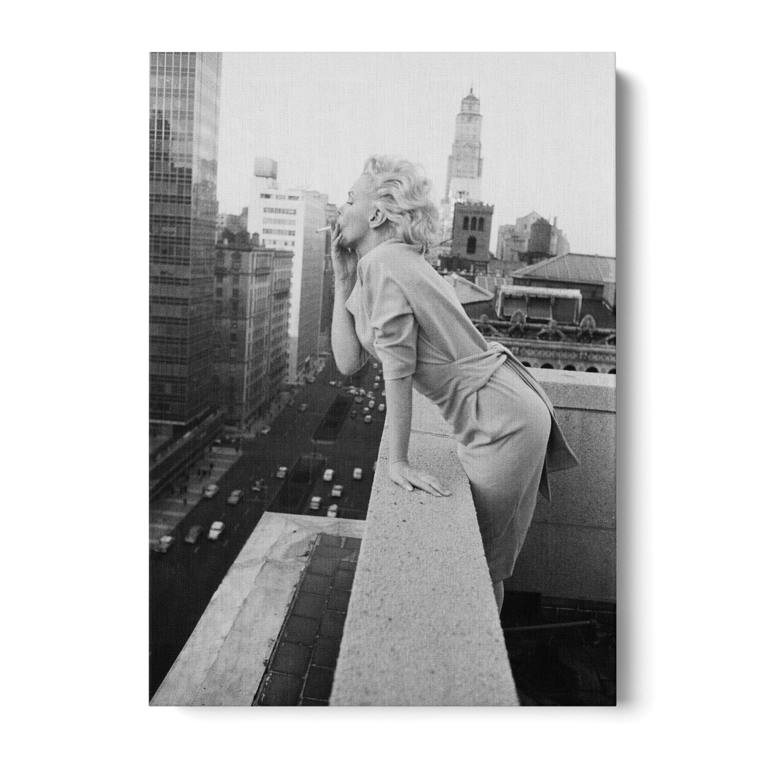 Marilyn Monroe Smoking Canvas