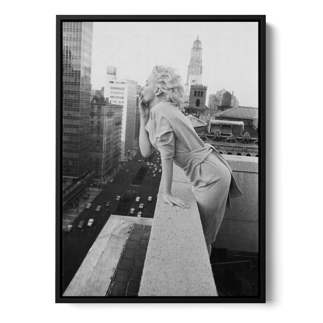 Marilyn Monroe Smoking Canvas