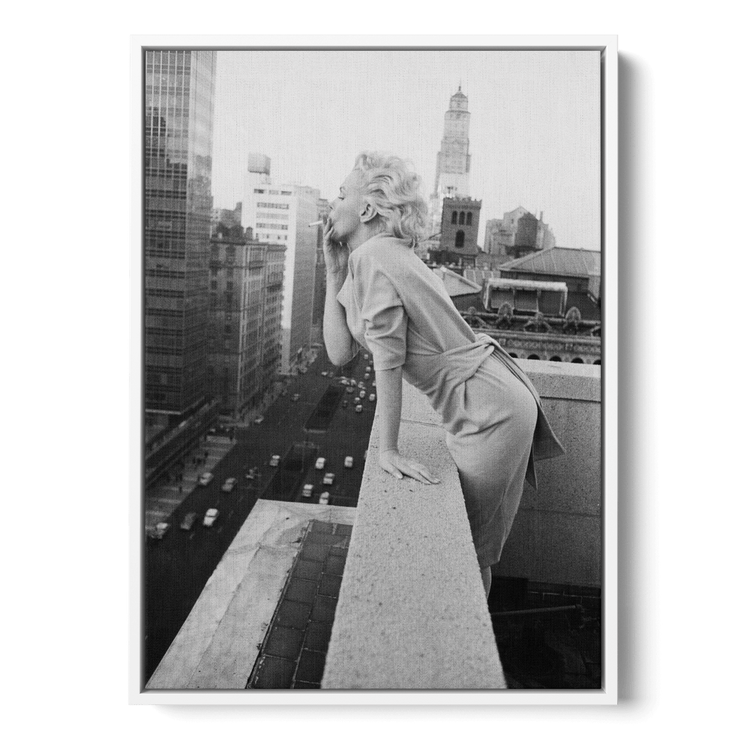 Marilyn Monroe Smoking Canvas