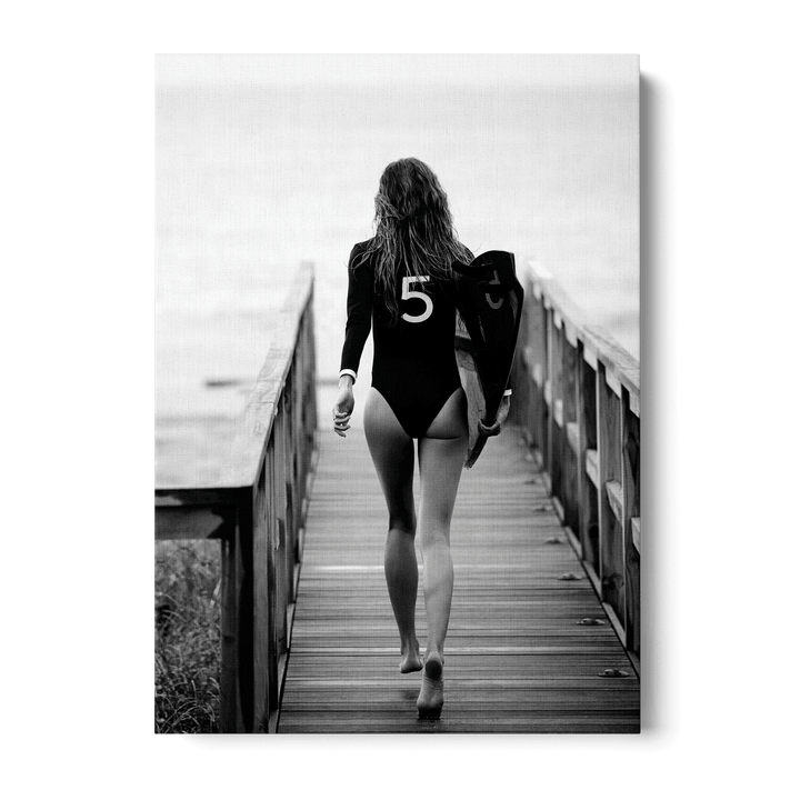 No. 5 Surfer Girl Canvas