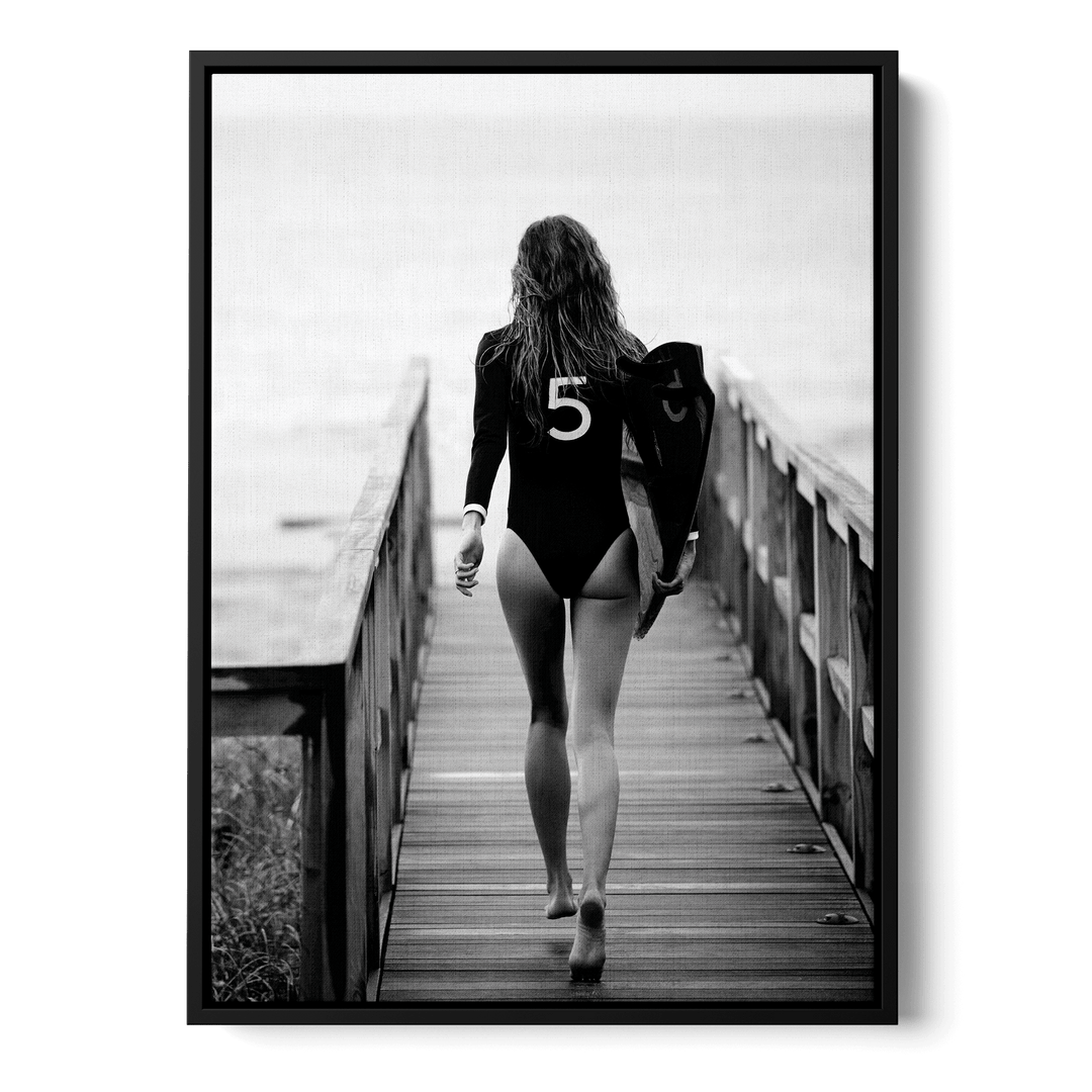 No. 5 Surfer Girl Canvas