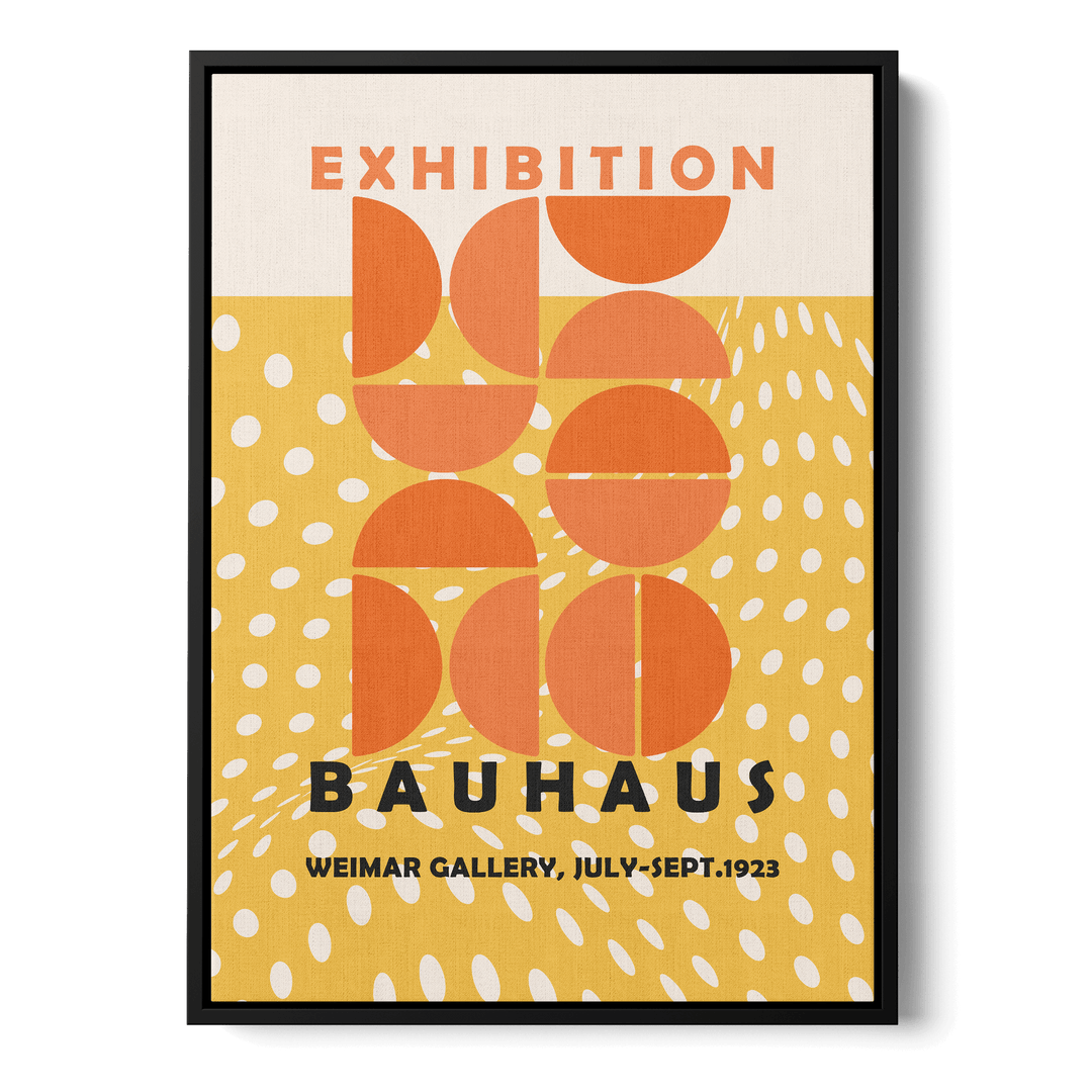Bauhaus Abstract Yellow Canvas