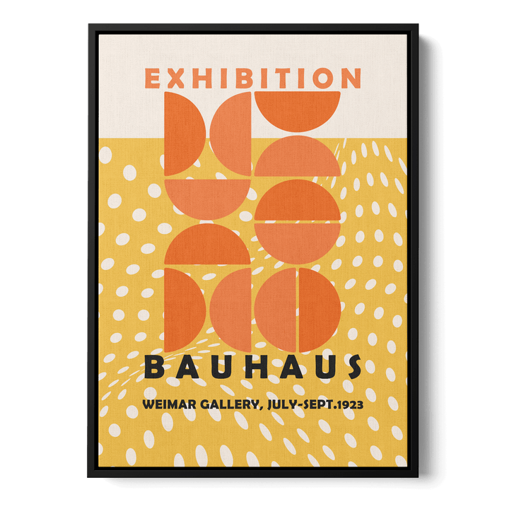 Bauhaus Abstract Yellow Canvas