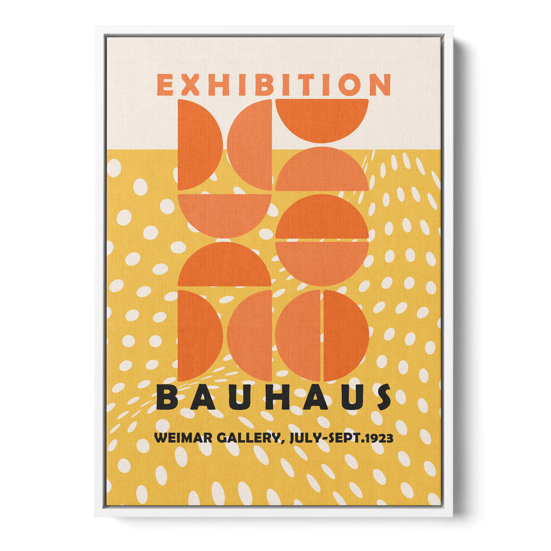 Bauhaus Abstract Yellow Canvas