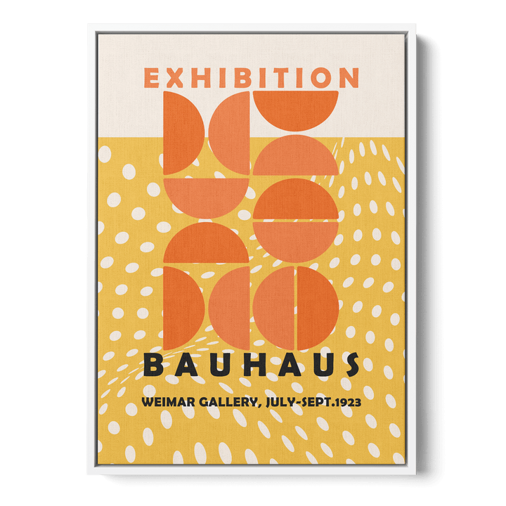 Bauhaus Abstract Yellow Canvas