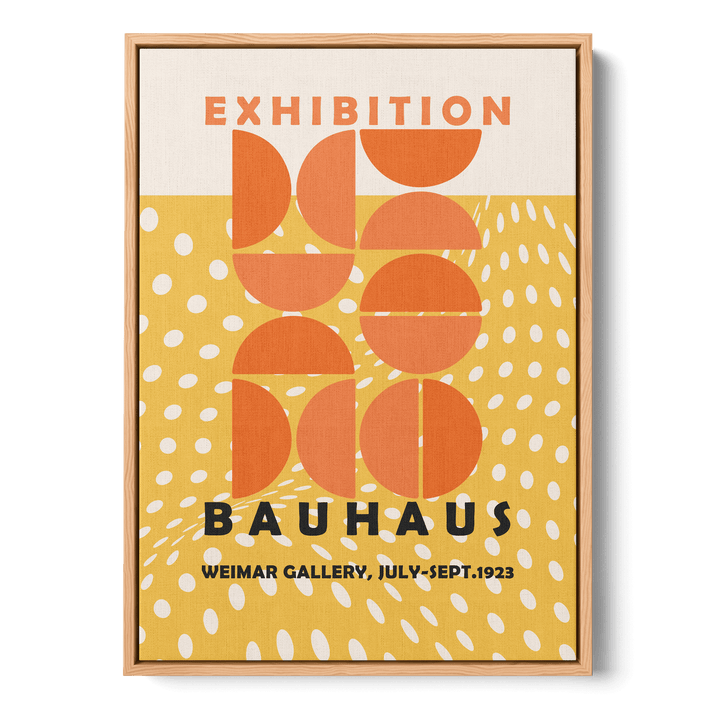 Bauhaus Abstract Yellow Canvas
