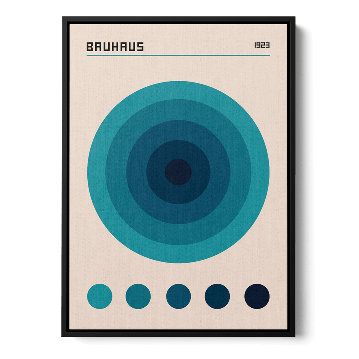 Bauhaus Blue Color Code Canvas