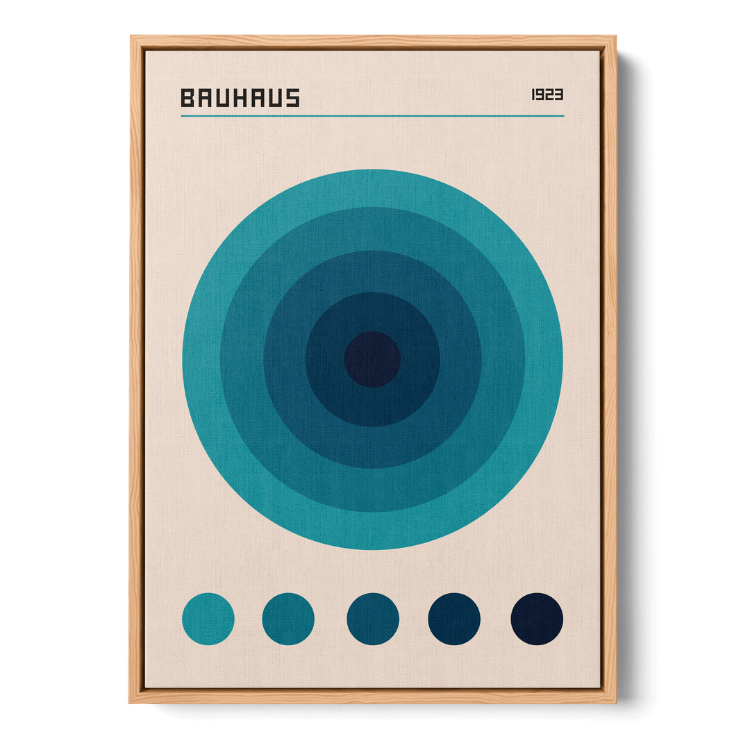 Bauhaus Blue Color Code Canvas
