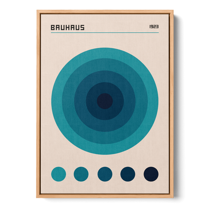 Bauhaus Blue Color Code Canvas