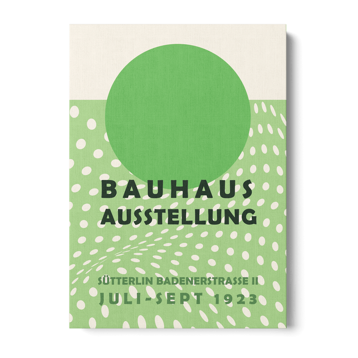 Bauhaus Green Canvas
