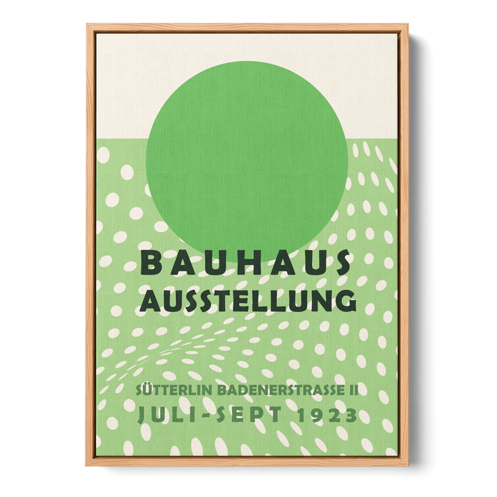 Bauhaus Green Canvas
