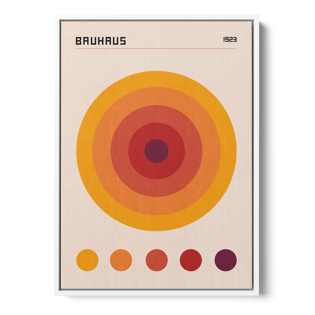 Bauhaus Orange Color Code Canvas