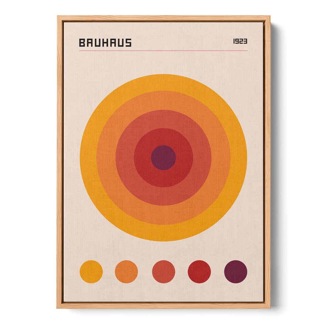 Bauhaus Orange Color Code Canvas