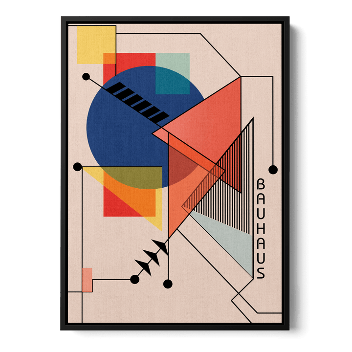 Bauhaus Retro Abstract 2 Canvas