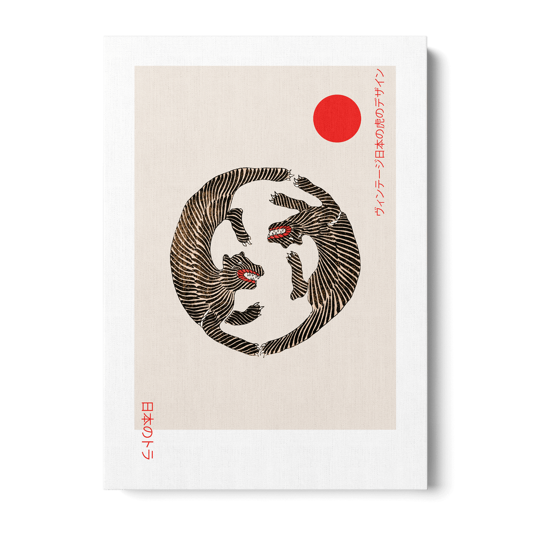 Japanese Tigers Canvas