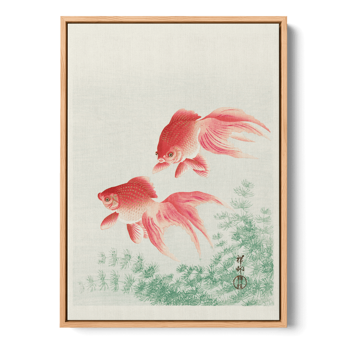 Ohara Koson - Two Goldfish Canvas
