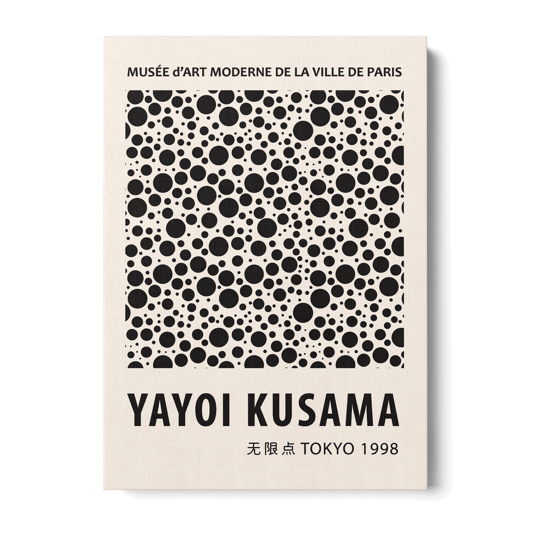 Yayoi Kusama - Black Dots Canvas