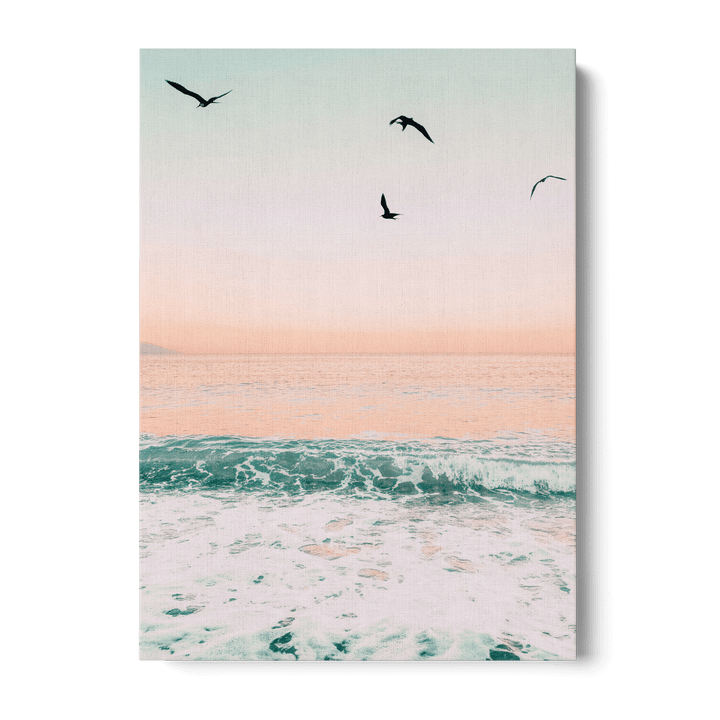 Beach And Birds Canvas