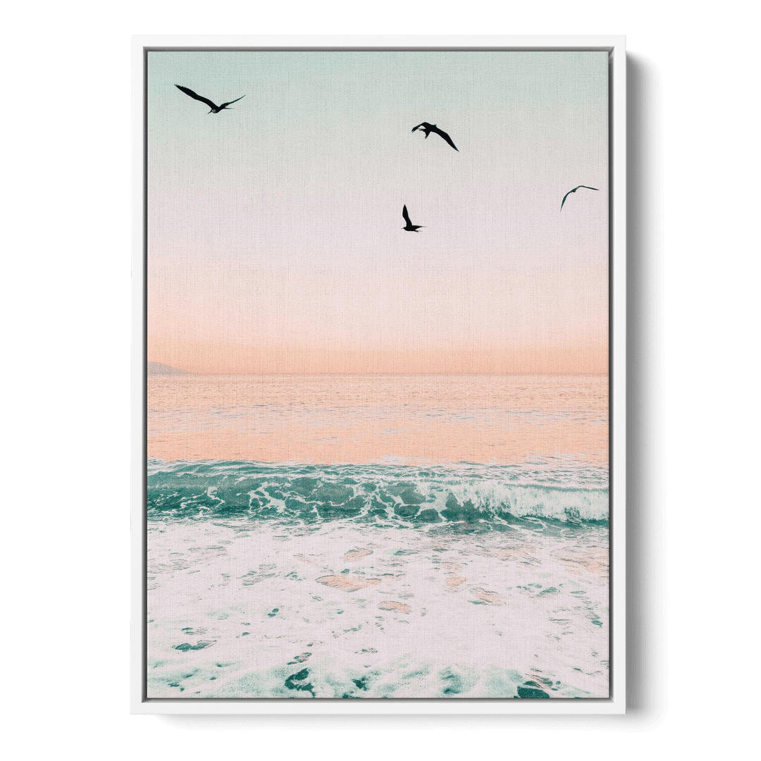 Beach And Birds Canvas