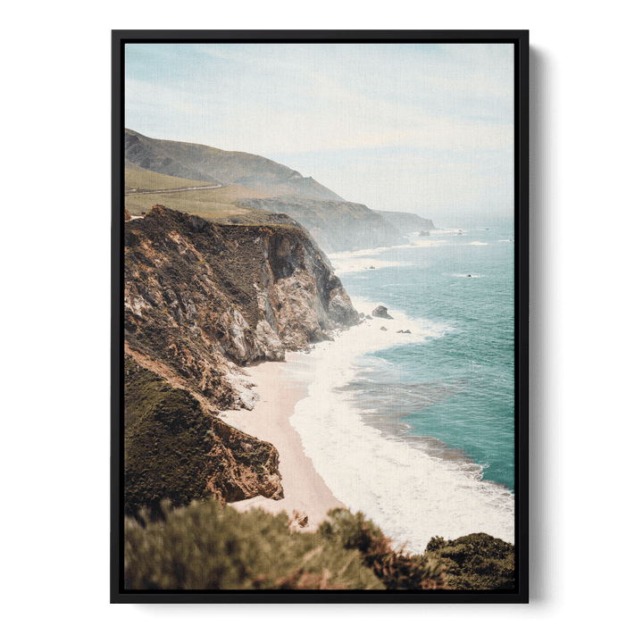 Coast With Blue Water Canvas