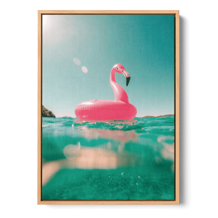 Floating Flamingo Canvas