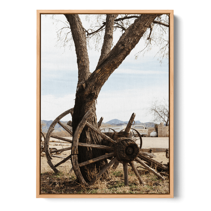 Horse Drawn Carriage Wheels Canvas