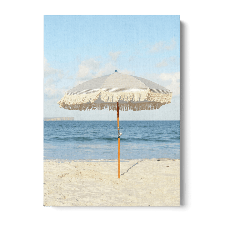 Parasol On The Beach Canvas