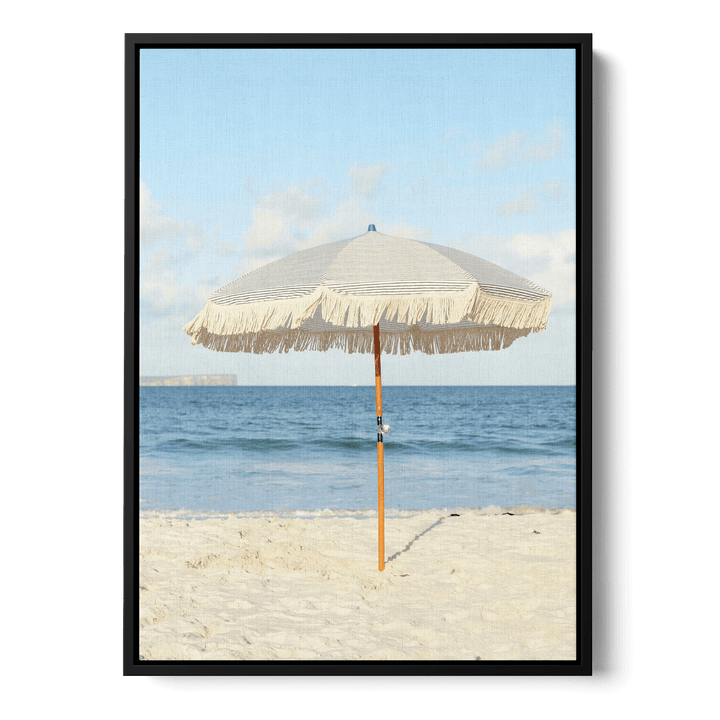 Parasol On The Beach Canvas